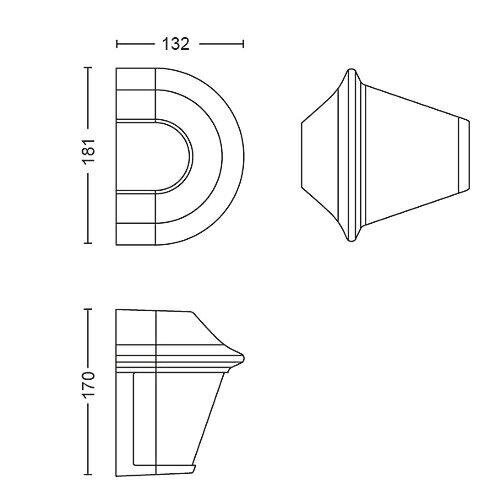 SERRES SEINÄLYHTY MUSTA 1X42W 230V hinta ja tiedot | Puutarha- ja ulkovalot | hobbyhall.fi