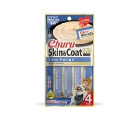 Churu Cat Skin&Coat tonnikalaviljaton herkku kissoille, 56 g x 4 hinta ja tiedot | Kissan herkut | hobbyhall.fi