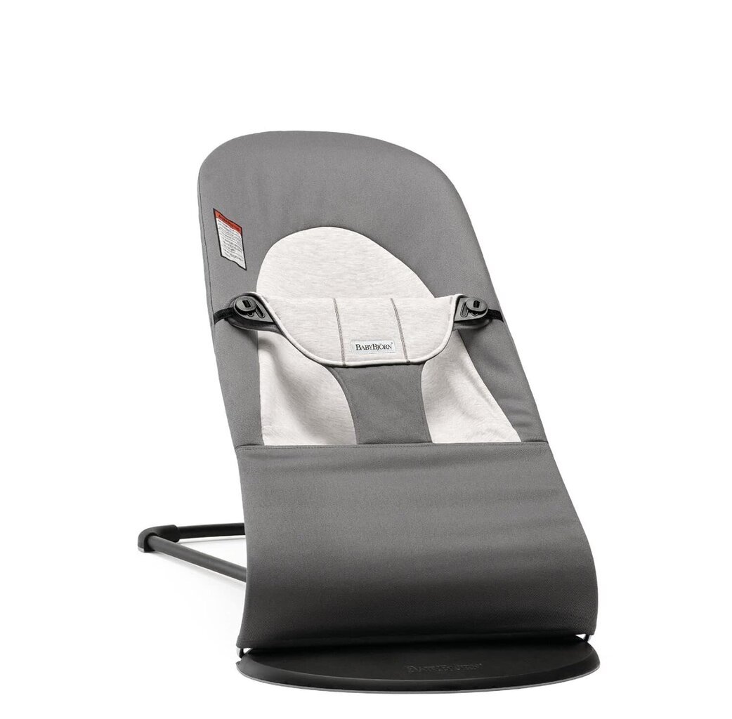 Keinutuoli BabyBjörn Bouncer Balance Soft Woven, jersey tummanharmaa hinta ja tiedot | Sitterit | hobbyhall.fi