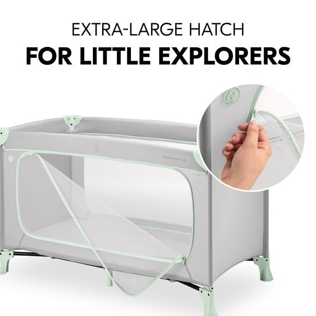 Leikkikehä Hauck Dream N Play Plus, dusty mint hinta ja tiedot | Matkasängyt | hobbyhall.fi