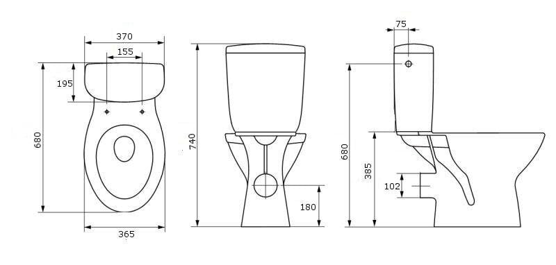 WC-istuin Mito-kannella hinta ja tiedot | WC-istuimet | hobbyhall.fi