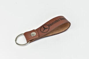 Mercedes-Benz nahkainen avaimenperä, ruskea hinta ja tiedot | Hauskat avaimenperät | hobbyhall.fi
