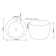 Keraaminen pesuallas 0219. hinta ja tiedot | Pesualtaat | hobbyhall.fi