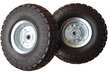 2 X Frosal PU Rad Bollerwagen Ø 260 mm 4,10/3,50-4 | Varapyörän renkaat säkkivaunu | Akseli 16 mm | Pannenspin täysin kumi | Hopeateräsreuna hinta ja tiedot | Puutarhatyökalujen tarvikkeet | hobbyhall.fi