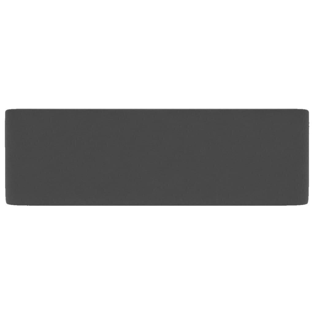vidaXL Ylellinen pesuallas matta tummanharmaa 41x30x12 cm keraaminen hinta ja tiedot | Pesualtaat | hobbyhall.fi
