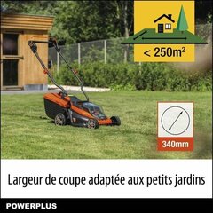 Akkukäyttöinen ruohonleikkuri Powerplus Dual, akulla hinta ja tiedot | LawnMaster Piha ja puutarha | hobbyhall.fi