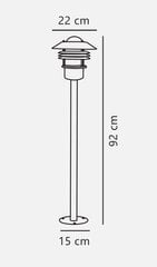 Nordlux ulkovalaisin Vejers 25118003 hinta ja tiedot | Puutarha- ja ulkovalot | hobbyhall.fi