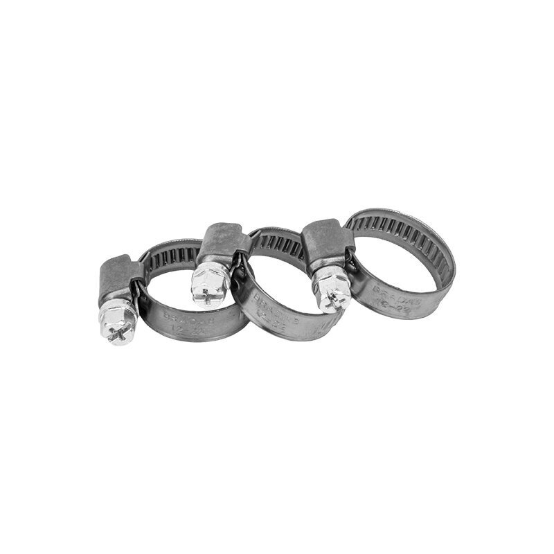 100 tuotteen paketti. Stainless zebra hose clamp BRADAS 12-22mm hinta ja tiedot | Puutarhaletkut, kastelukannut ja muut kastelutarvikkeet | hobbyhall.fi