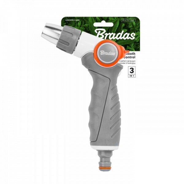 2 tuotteen paketti. WHITE LINE Adjustable metal spray gun SMOOTH CONTROL hinta ja tiedot | Puutarhaletkut, kastelukannut ja muut kastelutarvikkeet | hobbyhall.fi