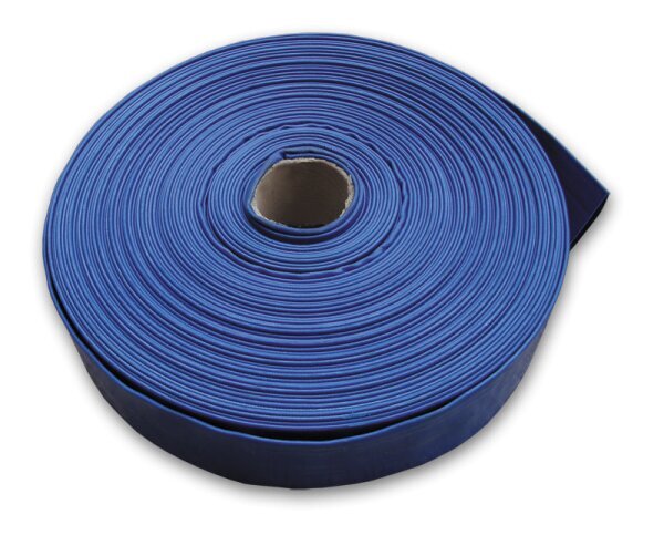 Flat hose AGRO-FLAT 2BAR 1 ½" / 100m (blue) hinta ja tiedot | Puutarhaletkut, kastelukannut ja muut kastelutarvikkeet | hobbyhall.fi