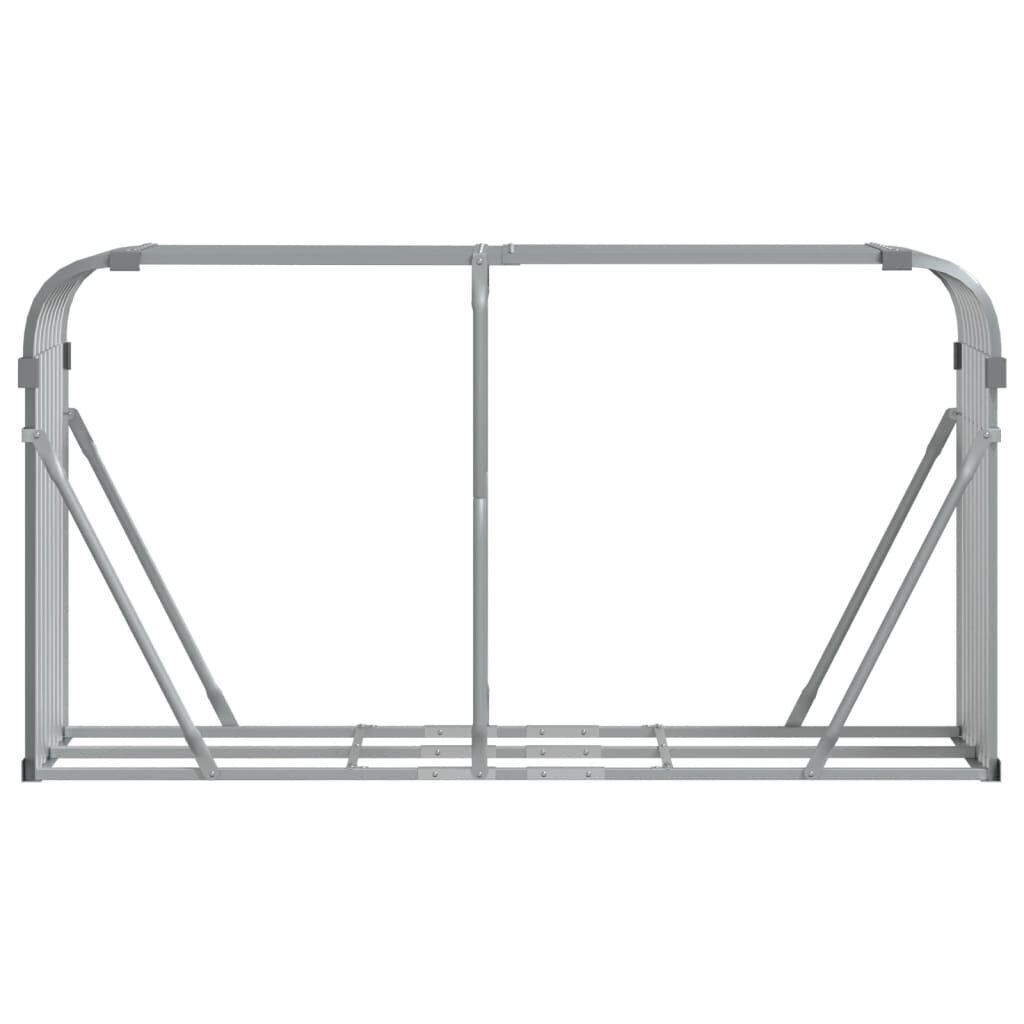 Polttopuuteline vidaXL, 180x45x100 cm, harmaa hinta ja tiedot | Piharakennukset | hobbyhall.fi