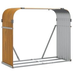 Polttopuuteline vidaXL, 120x45x100 cm, ruskea hinta ja tiedot | Piharakennukset | hobbyhall.fi