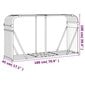 Polttopuuteline VidaXl 364574, 180x45x100 cm, ruskea hinta ja tiedot | Piharakennukset | hobbyhall.fi