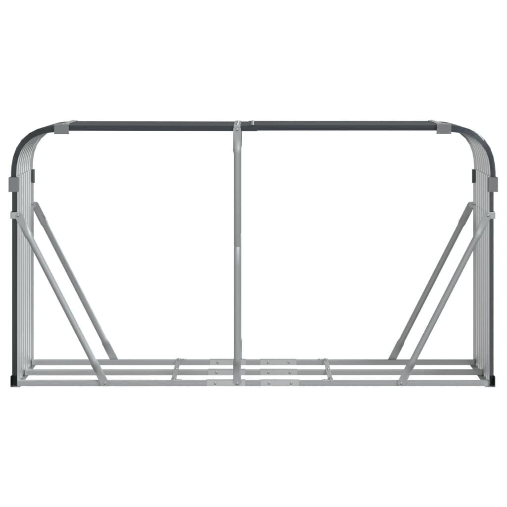 Polttopuuteline vidaXL, 180x45x100 cm, harmaa hinta ja tiedot | Piharakennukset | hobbyhall.fi