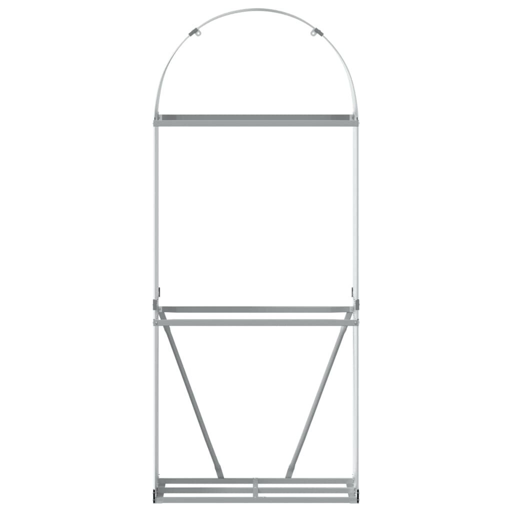 Polttopuuteline VidaXl, 80x45x190 cm, harmaa hinta ja tiedot | Piharakennukset | hobbyhall.fi