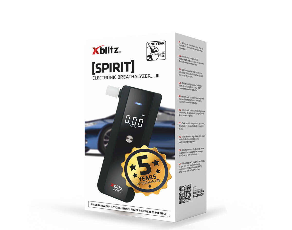 Xblitz Spirit alkometri hinta ja tiedot | Alkometrit | hobbyhall.fi