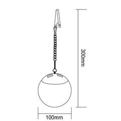 Aurinkolamppu muovipallo, 20cm hinta ja tiedot | Puutarha- ja ulkovalot | hobbyhall.fi