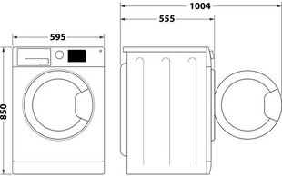 Indesit BDE86436WSVEE hinta ja tiedot | Pyykinpesukoneet | hobbyhall.fi