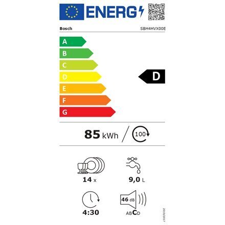 Bosch SBH4HVX00E hinta ja tiedot | Astianpesukoneet | hobbyhall.fi