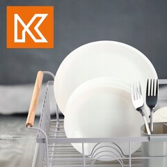 Astiankuivausteline, ruokailuvälineet, metallinen viemäri, 44 cm hinta ja tiedot | Keittiövälineet | hobbyhall.fi