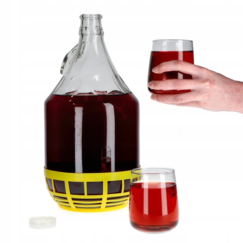 Wine Carboy 5L Lady Balloon korissa viinipullo + sulkeminen hinta ja tiedot | Lasit, mukit ja kannut | hobbyhall.fi