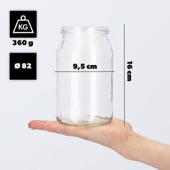 Säilöntäpurkit 900ml Lasipurkki Hunajahillo 24 kpl + korkit Fi82 hinta ja tiedot | Säilöntä | hobbyhall.fi