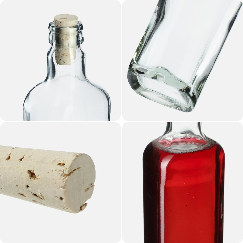 2x 700 ml pullo viinitinktuureille + Cork Fi21 hinta ja tiedot | Säilöntä | hobbyhall.fi