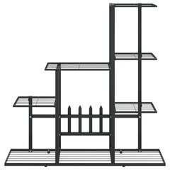 vidaXL Kukkateline 94,5x25x88 cm musta metalli hinta ja tiedot | Puutarhatyökalut | hobbyhall.fi