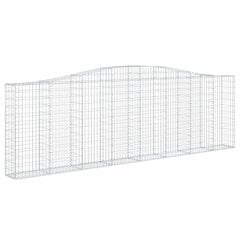 vidaXL Kaarevat kivikorit 2 kpl 400x30x120/140 cm galvanoitu rauta hinta ja tiedot | Kukkalaatikot | hobbyhall.fi