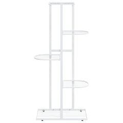 vidaXL 5-kerroksinen kukkateline 43x22x98 cm valkoinen metalli hinta ja tiedot | Kukkatelineet ja kukkapöydät | hobbyhall.fi