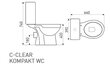 WC-istuin Kerra C-Clear hinta ja tiedot | WC-istuimet | hobbyhall.fi