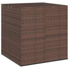 vidaXL Puutarhan säilytyslaatikko PE-rottinki 100x97,5x104 cm ruskea hinta ja tiedot | Kompostorit ja jäteastiat | hobbyhall.fi