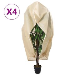 Vetoketjulliset kasvisuojat, 4 kpl, 3,93x3 m, 70g/m² hinta ja tiedot | Puutarhatyökalut | hobbyhall.fi