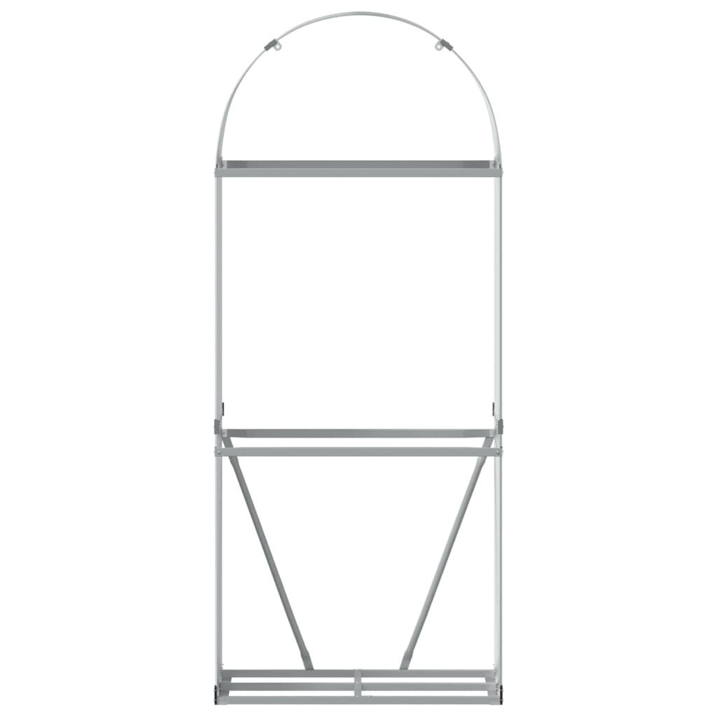 Polttopuuteline vidaXL, 80x45x190 cm, harmaa hinta ja tiedot | Piharakennukset | hobbyhall.fi