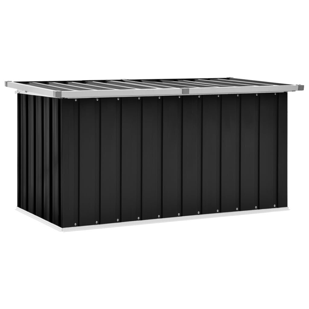 vidaXL Puutarhan varastoarkku antrasiitti 129x67x65 cm hinta ja tiedot | Kompostorit ja jäteastiat | hobbyhall.fi