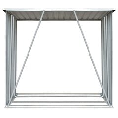 vidaXL Puuvaja galvanoitu teräs 163x83x154 cm vihreä hinta ja tiedot | Piharakennukset | hobbyhall.fi