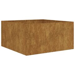 vidaXL Kukkalaatikko 80x80x40 cm Corten teräs hinta ja tiedot | Kukkalaatikot | hobbyhall.fi