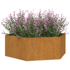 vidaXL Kukkalaatikko ruoste 138x120x45 cm Corten teräs hinta ja tiedot | Kukkalaatikot | hobbyhall.fi