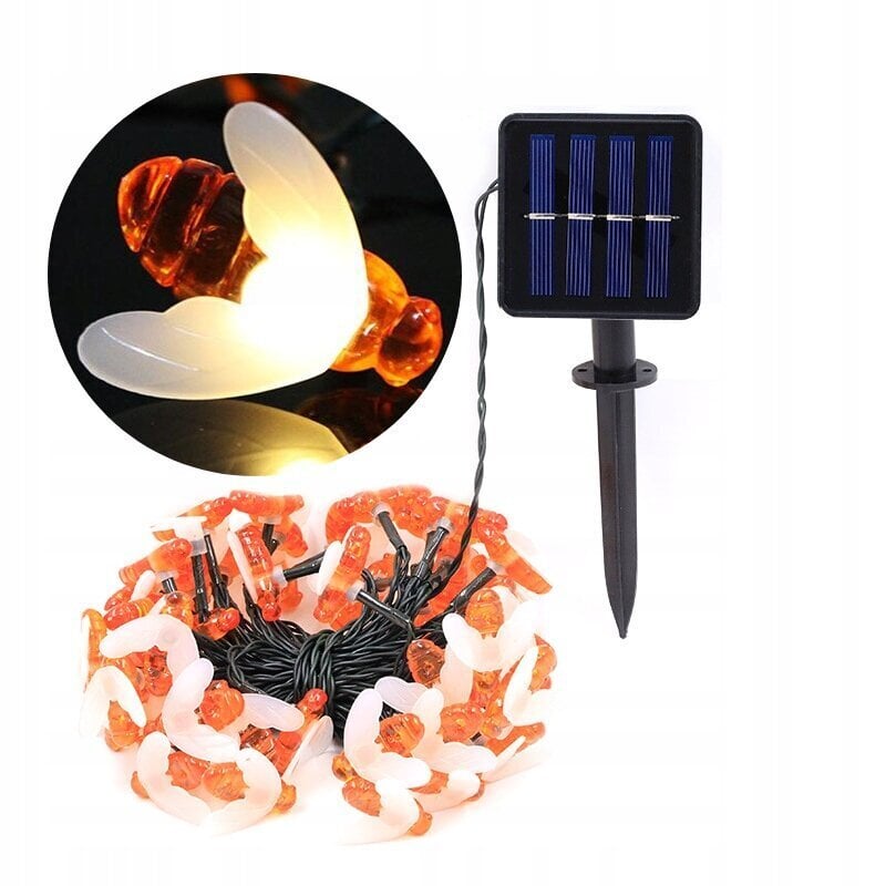 SOLAR Puutarhavalot COMPONENT 5 metriä 20 LED Mehiläiset Kylmä hinta ja tiedot | Puutarha- ja ulkovalot | hobbyhall.fi