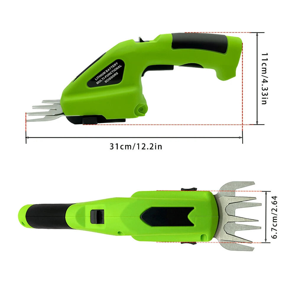 Akkukäyttöiset ruohon- ja pensasleikkurit 2-in-1 sähkökäyttöiset leikkurit hinta ja tiedot | Pensasleikkurit | hobbyhall.fi