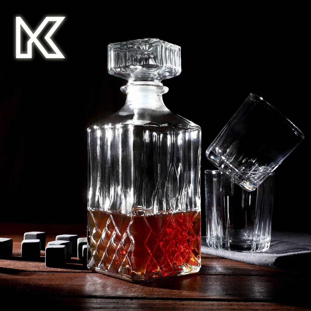 Karahvi 1L Whisky Tinktuura Crystal 6 kpl hinta ja tiedot | Lasit, mukit ja kannut | hobbyhall.fi