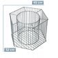 Gabion Garden -kukkaruukku teräksestä 46cm, galvanoitu hinta ja tiedot | Kukkalaatikot | hobbyhall.fi