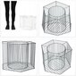 Gabion Garden -kukkaruukku teräksestä 46cm, galvanoitu hinta ja tiedot | Kukkalaatikot | hobbyhall.fi