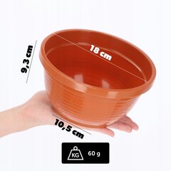 Hautausmaakulho Muovinen hautakivi Hautausmaa Kukkaruukku 18cm hinta ja tiedot | Kukkaruukut | hobbyhall.fi