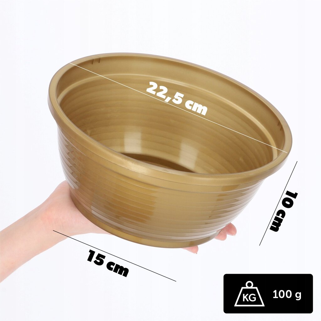 Hautausmaakulho Muovinen hautakivi Hautausmaan kukkaruukku 22cm hinta ja tiedot | Kukkaruukut | hobbyhall.fi