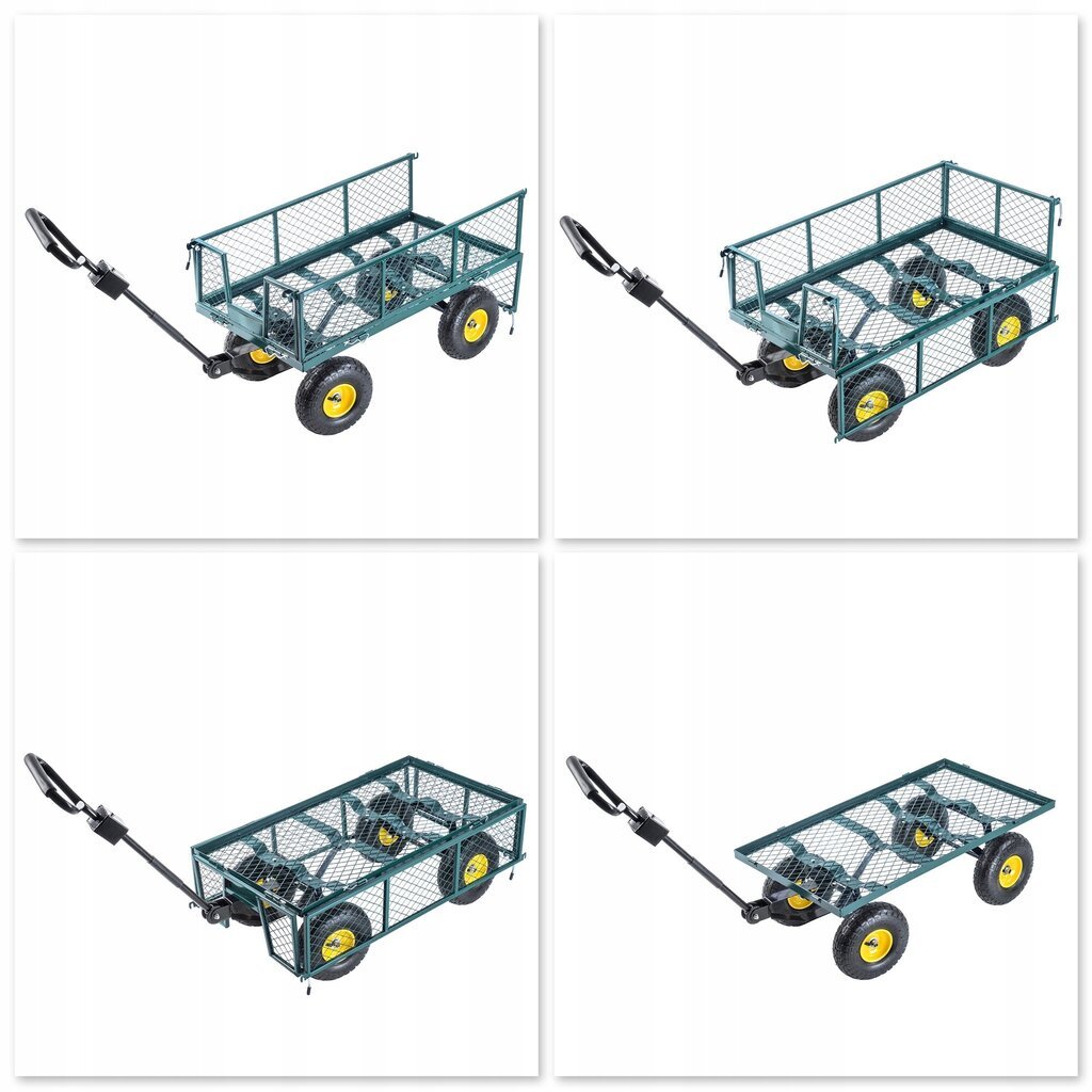 Puutarhavaunu, Kottikärryt, Kuljetusperävaunu, 300 kg, Suojapeitteellä, Iso hinta ja tiedot | Kottikärryt ja puutarhakärryt | hobbyhall.fi