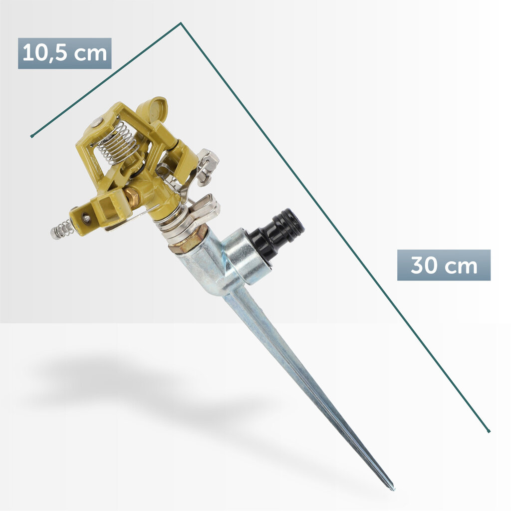 Pulssisprinkleri metallipinnoilla hinta ja tiedot | Puutarhaletkut, kastelukannut ja muut kastelutarvikkeet | hobbyhall.fi
