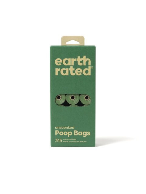 Ekskrementų surinkimo maišeliai Earth Rated, 21x15 vnt., bekvapiai hinta ja tiedot | Eläinten hoitotuotteet | hobbyhall.fi