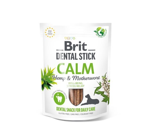 Brit Dental Stick Calm Hemp&Motherwort, 7 kpl x 4 hinta ja tiedot | Koiran herkut | hobbyhall.fi