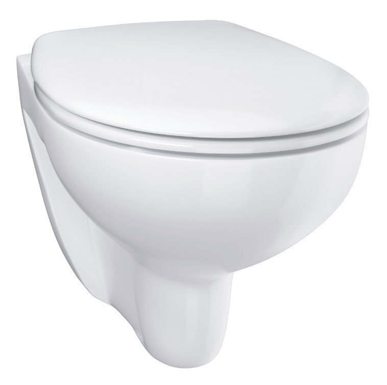 WC-setti Grohe Bau Ceramic Rimless 39586000: wc-istuimen runko + wc-istuin + hitaasti sulkeutuva kansi + nuppi hinta ja tiedot | WC-istuimet | hobbyhall.fi